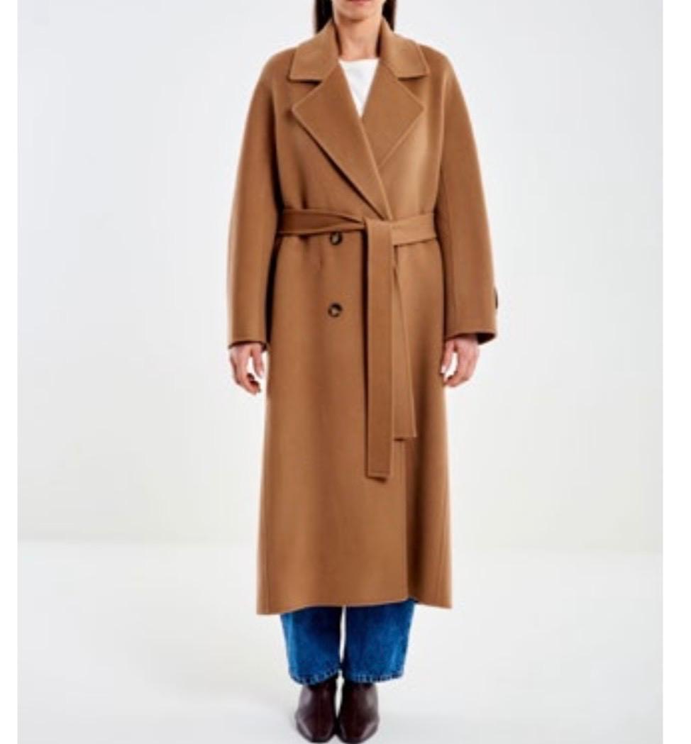 CAPPOTTO LUNGO SOLO TRE CON CINTURA