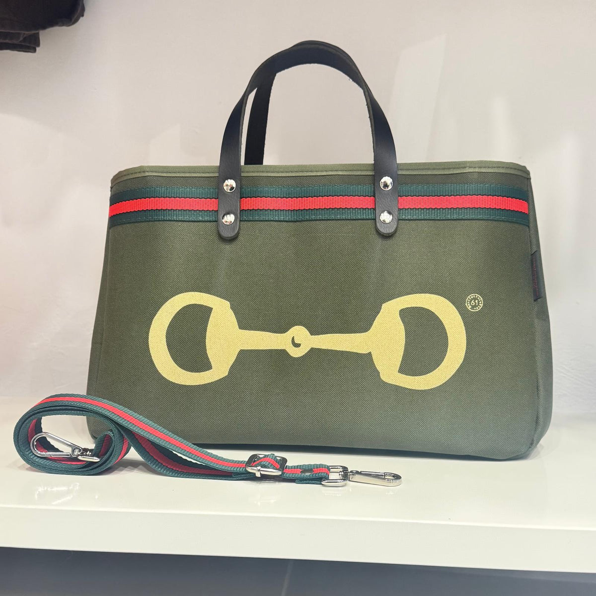 BORSA BAGUETTE STRIPES MANIFATTURE PICO