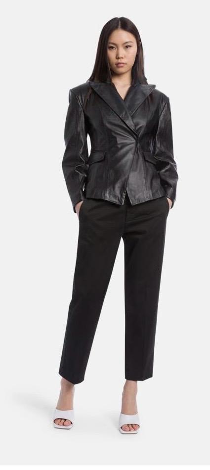 PANTALONI DONDUP NIMA LOOSE IN GABARDINA COMPACT