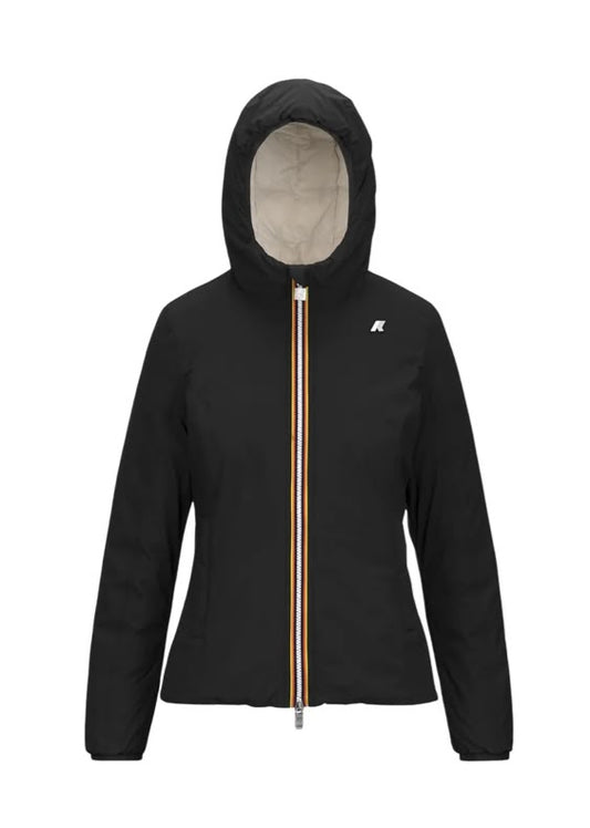 K-WAY LILY ST THERMO REVERSIBILE NERO/BIANCO