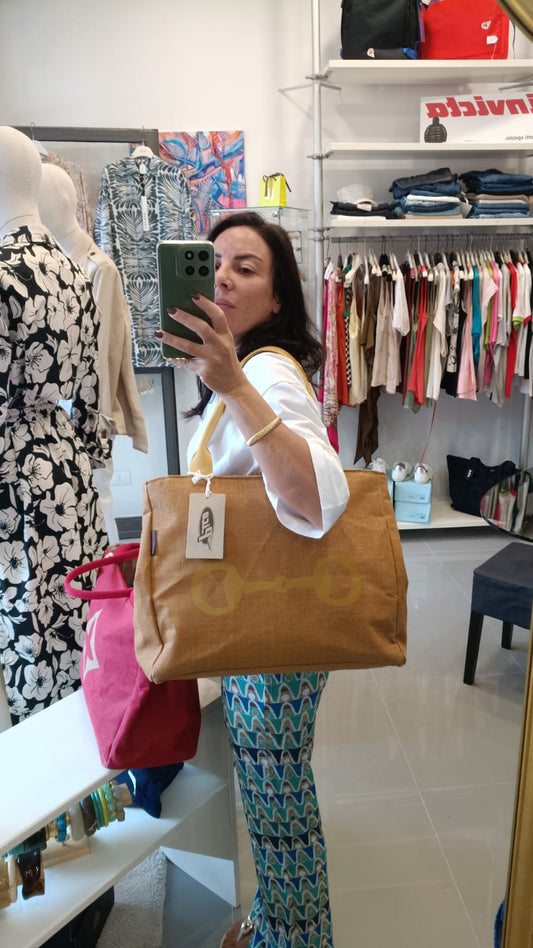BORSA MANIFATTURE PICO IN LINO