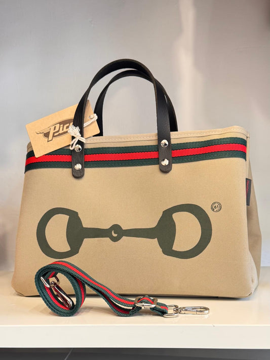 BORSA BAGUETTE STRIPES MANIFATTURE PICO
