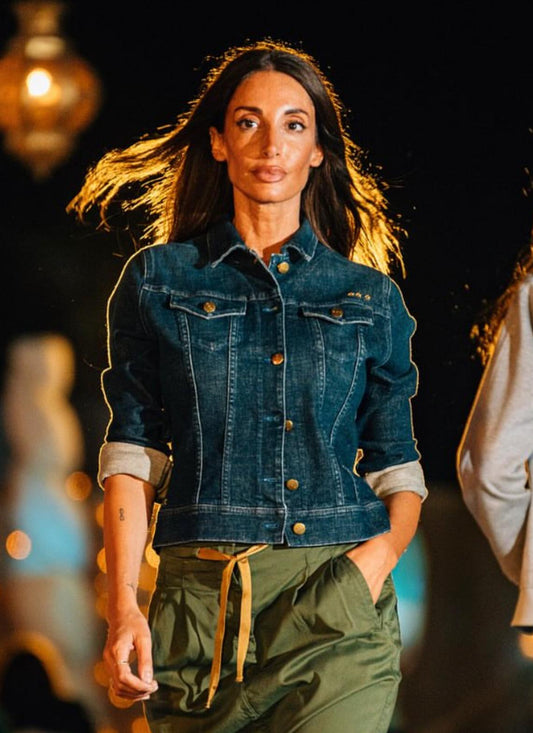 GIUBBINO IN DENIM THREE VVV mod. MERET