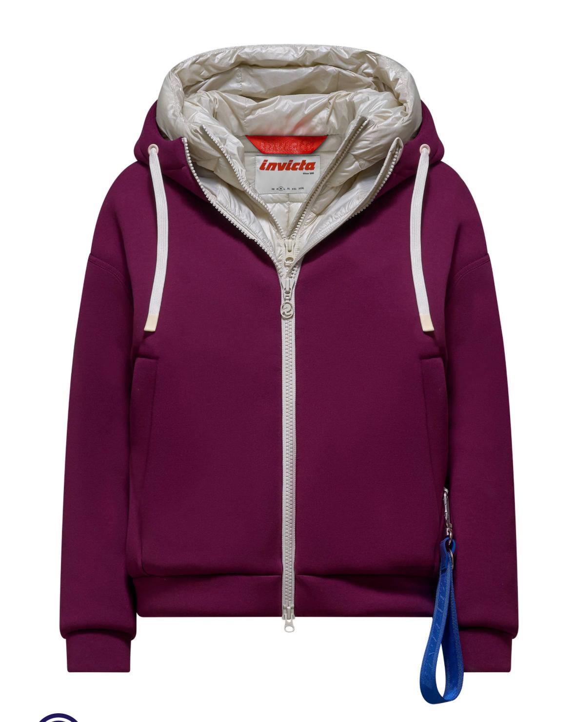 GIACCA DA DONNA INVICTA IN FELPA CON CAPPUCCIO
